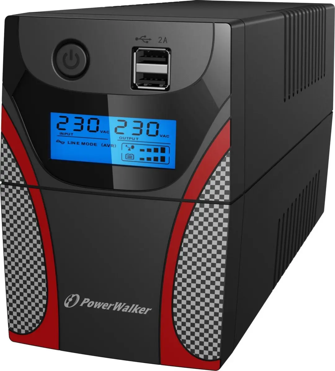 PowerWalker VI 600 STL UPS 360W - 2 Stopcontacten - Zwart
