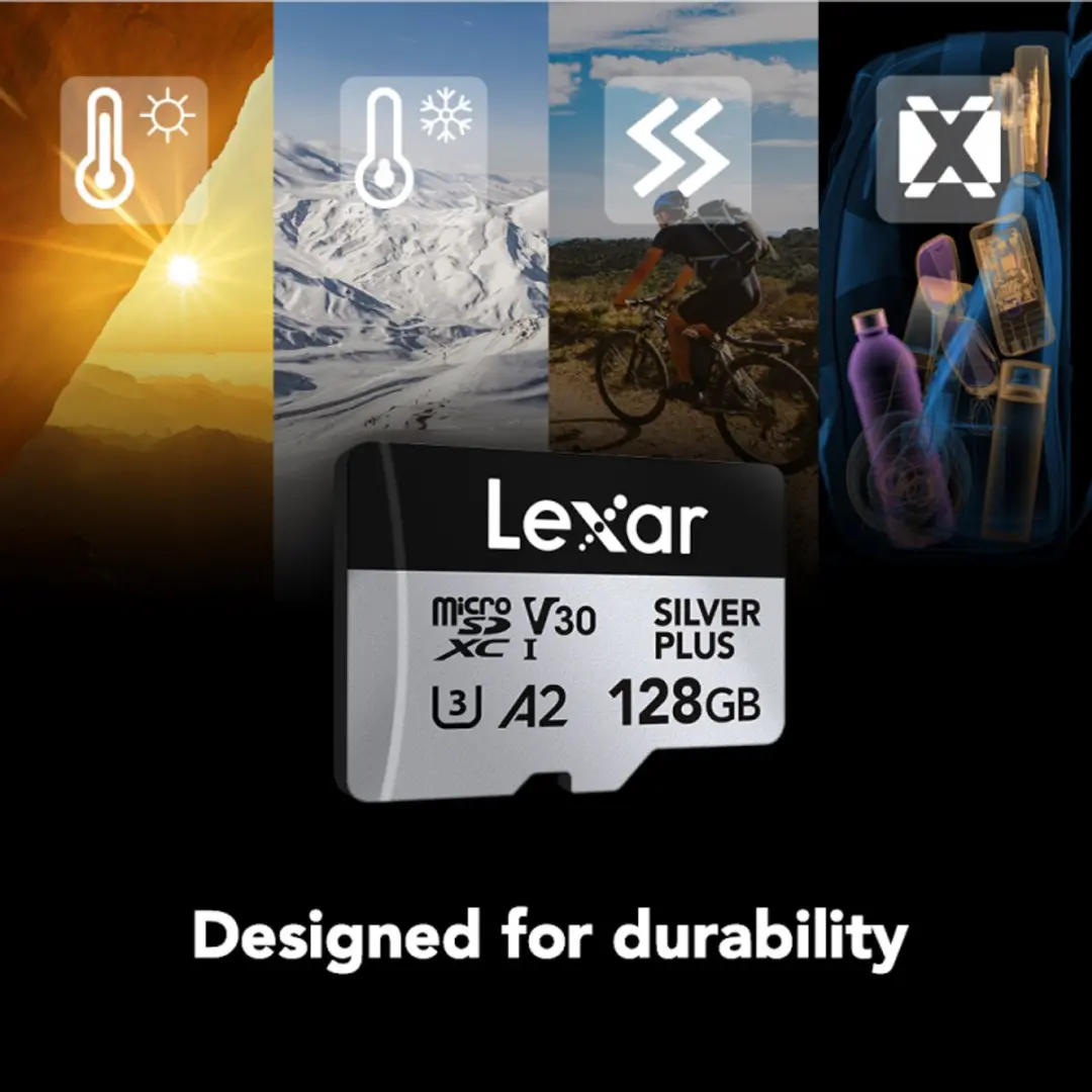 Lexar microSDXC Silver Plus UHS-I LMSSIPL128G-BNANU - 2x128GB
