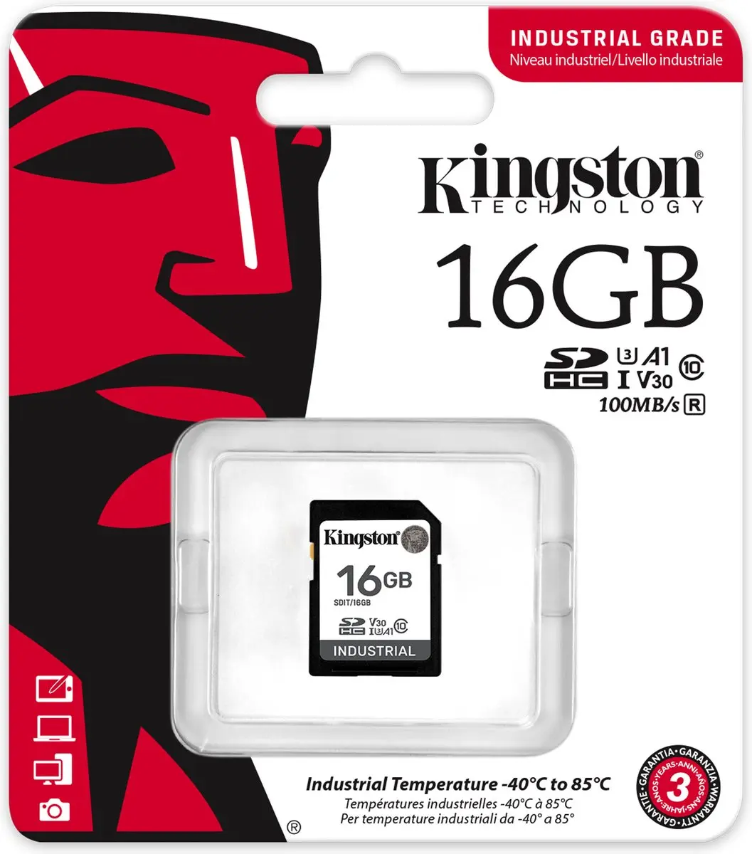 Kingston SDIT/16GB SDHC UHS-I Geheugenkaart 16GB
