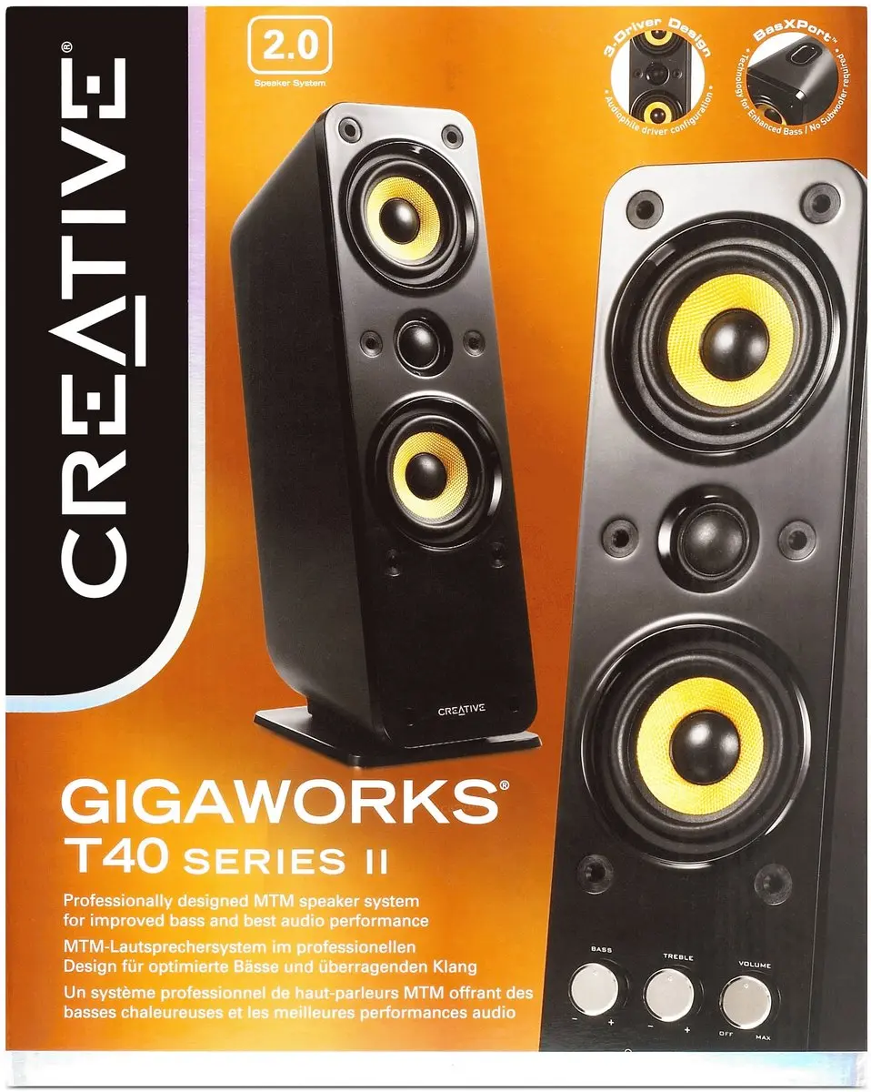 Creative Gigaworks T40 II PC-luidsprekers - 32W - Zwart