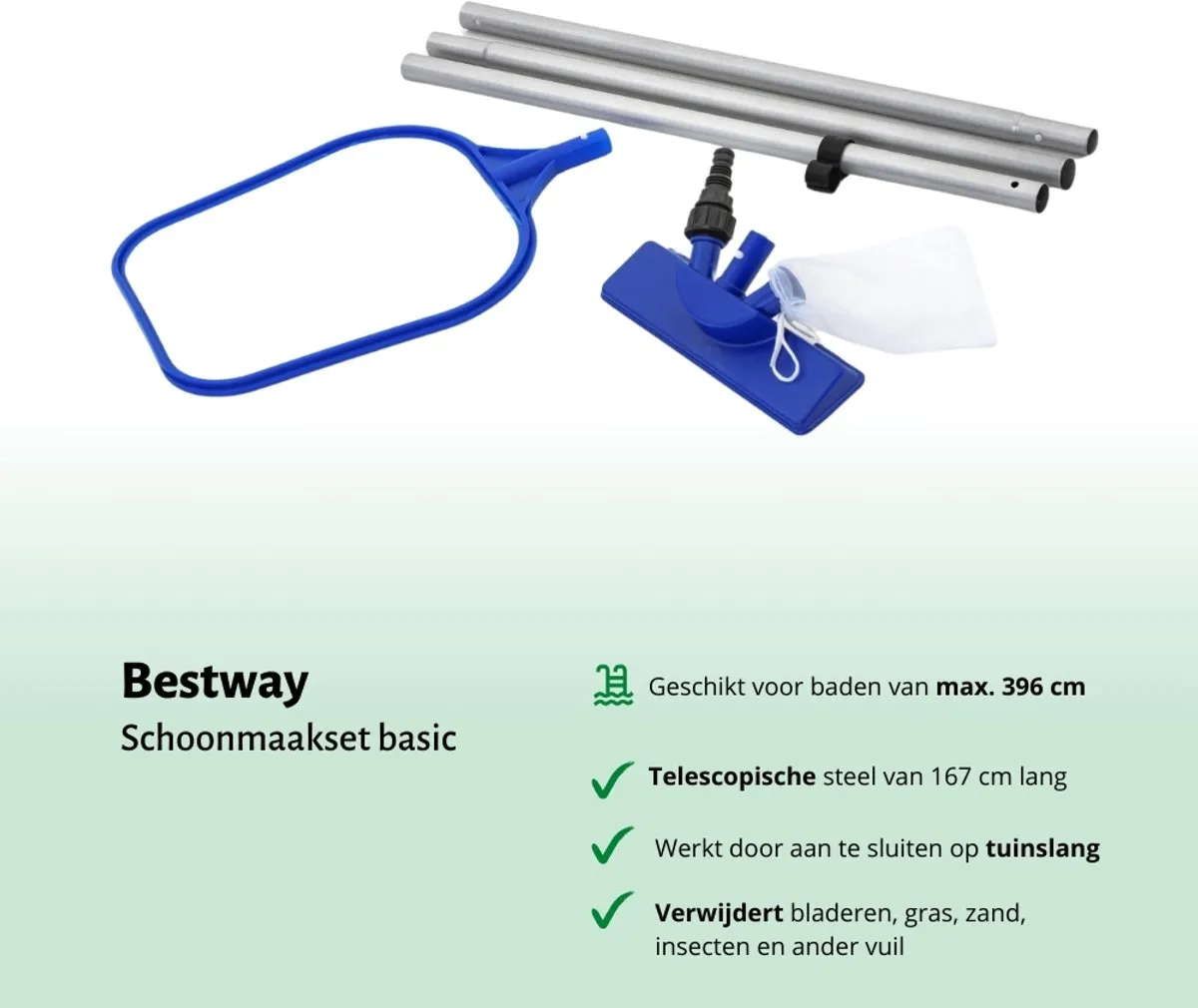 Bestway Zwembad Reinigingsset 58013 - Blauw