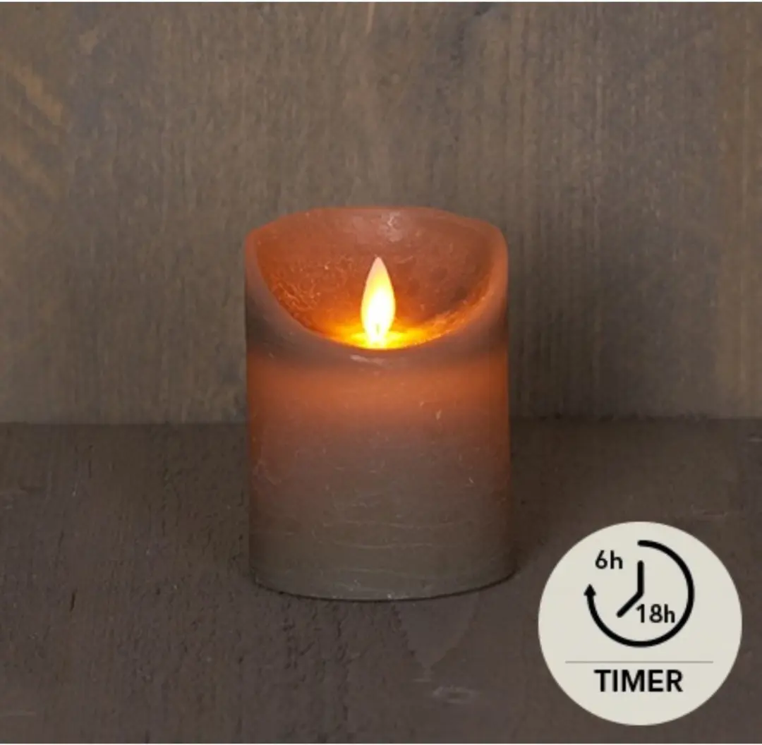 Anna's Collection Stompkaars LED Taupe - H10cm