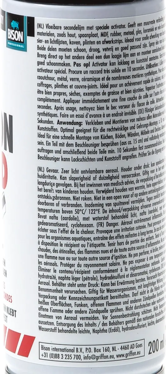 Griffon Bond Snellijm 2 Componenten 50g+200ml - Hout