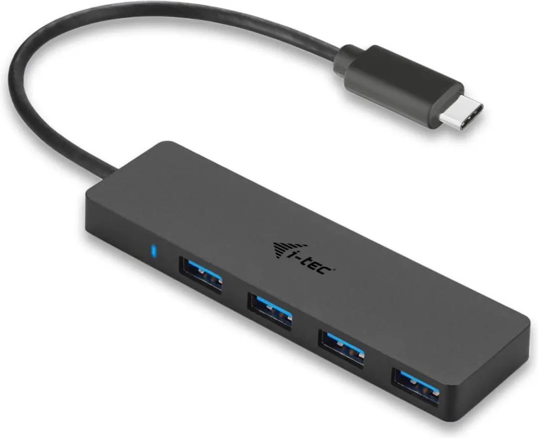 I-tec C31HUB404 USB-C Hub 4 Poorten - Zwart
