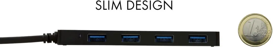 I-tec C31HUB404 USB-C Hub 4 Poorten - Zwart