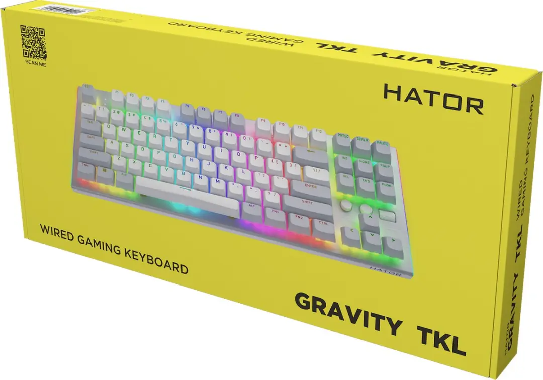 HATOR Gravity TKL HTK561 Toetsenbord - Wit