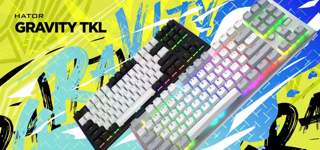 HATOR Gravity TKL HTK561 Toetsenbord - Wit