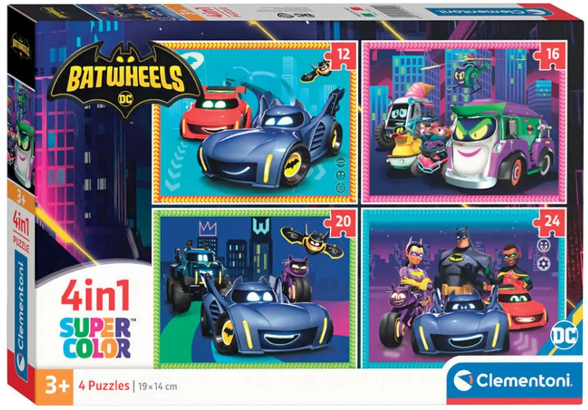 Clementoni Batwheels Kinderpuzzel 4-in-1