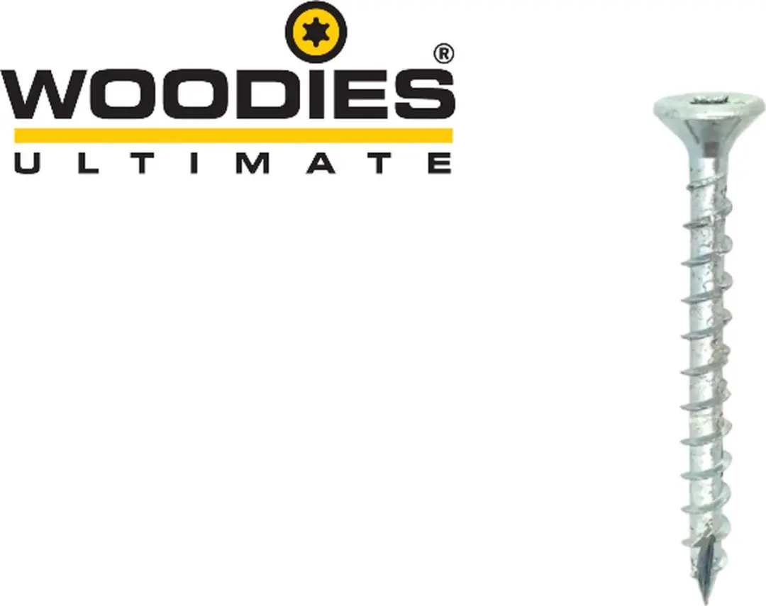 Woodies Ultimate Torx Verzinkt 4x20 Schroef - 200 Stuks