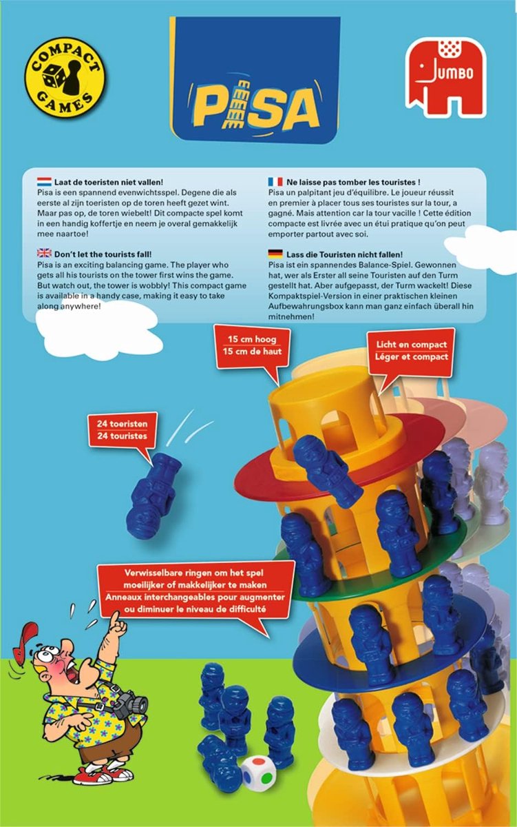 Jumbo - Toren Van Pisa - Reiseditie - Actiespel - Ideaal reisspel