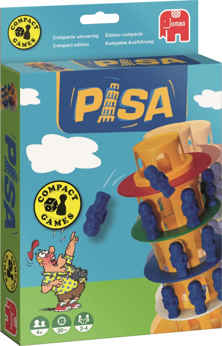 Jumbo Toren van Pisa Reiseditie Actiespel - 2-4 Spelers