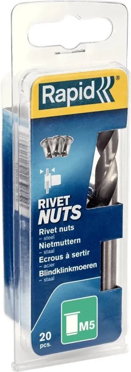 Rapid Blindklinkmoeren M5 5000672 - 1 Stuk - Wit