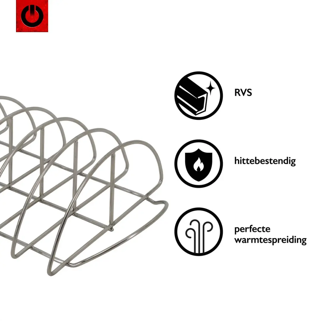 VOLT! R.I.B. Rack 51059 - Rib Rack - Zilver