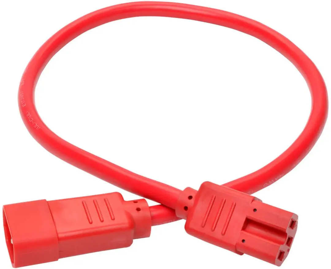 Tripp Lite P018-002-ARD Elektriciteitssnoer - Rood 0,6m C14-C15
