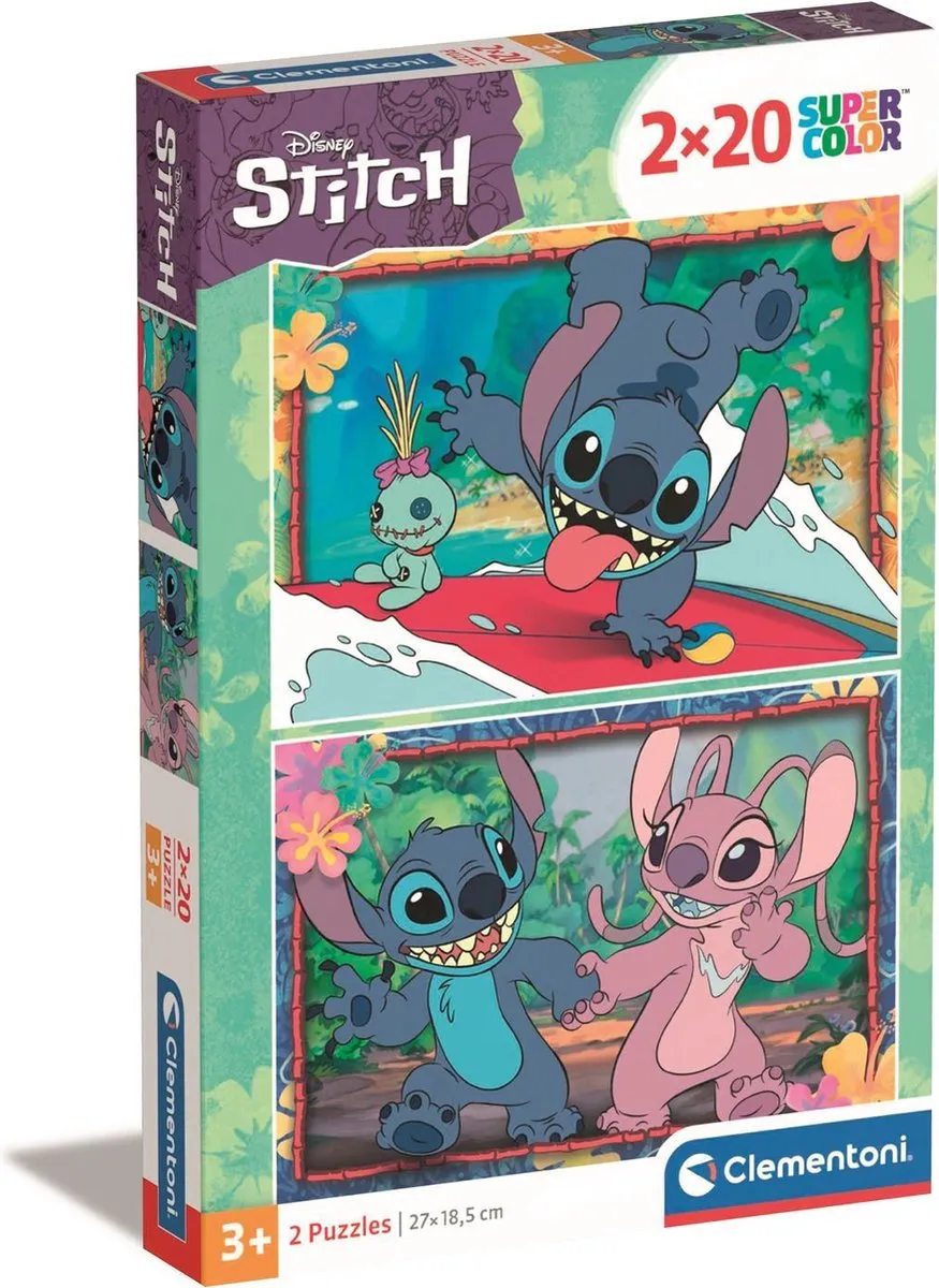 Clementoni Stitch Disney Puzzel 40 Stuks - Multicolor
