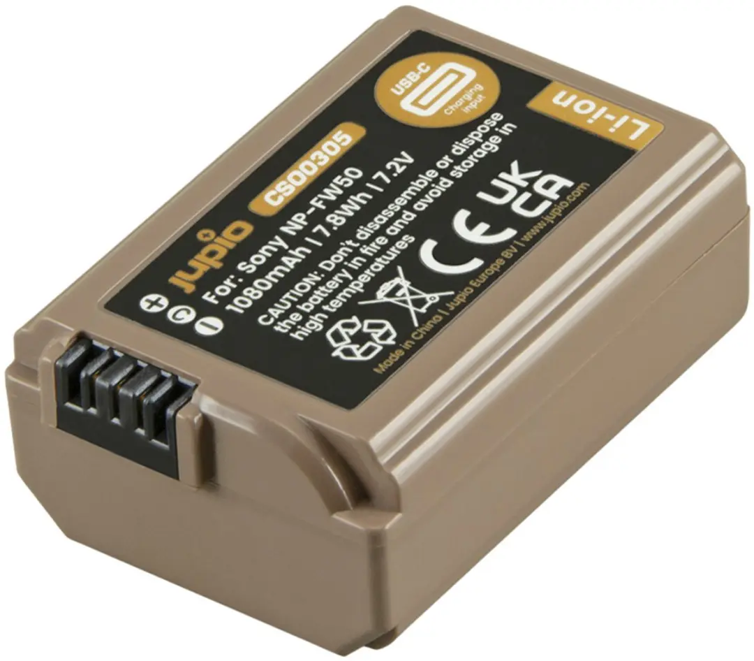 Jupio NP-FW50 Ultra C Accu 1080mAh - USB-C