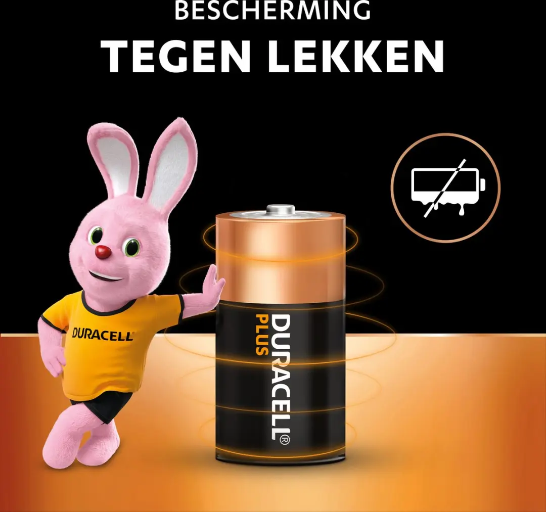 Duracell Plus C Alkaline Batterijen 1,5V - 2 Stuks