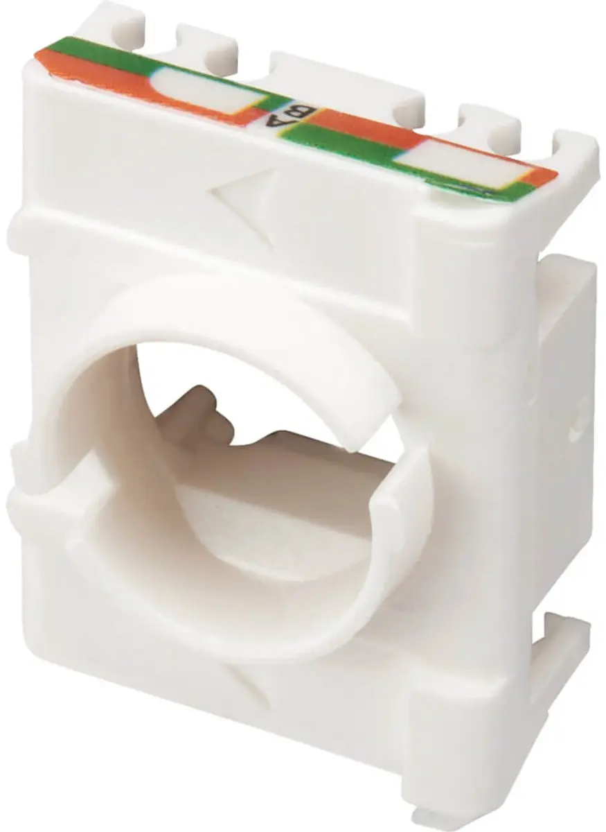 Tripp Lite N238-001-SH-TF Keystone Jack Cat6a - Shielded - Zilver/Wit