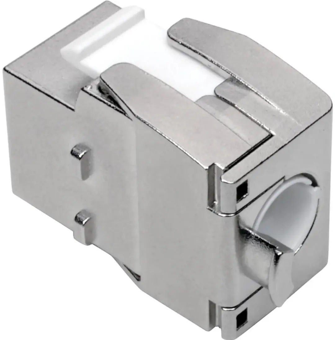 Tripp Lite N238-001-SH-TF Keystone Jack Cat6a - Shielded - Zilver/Wit