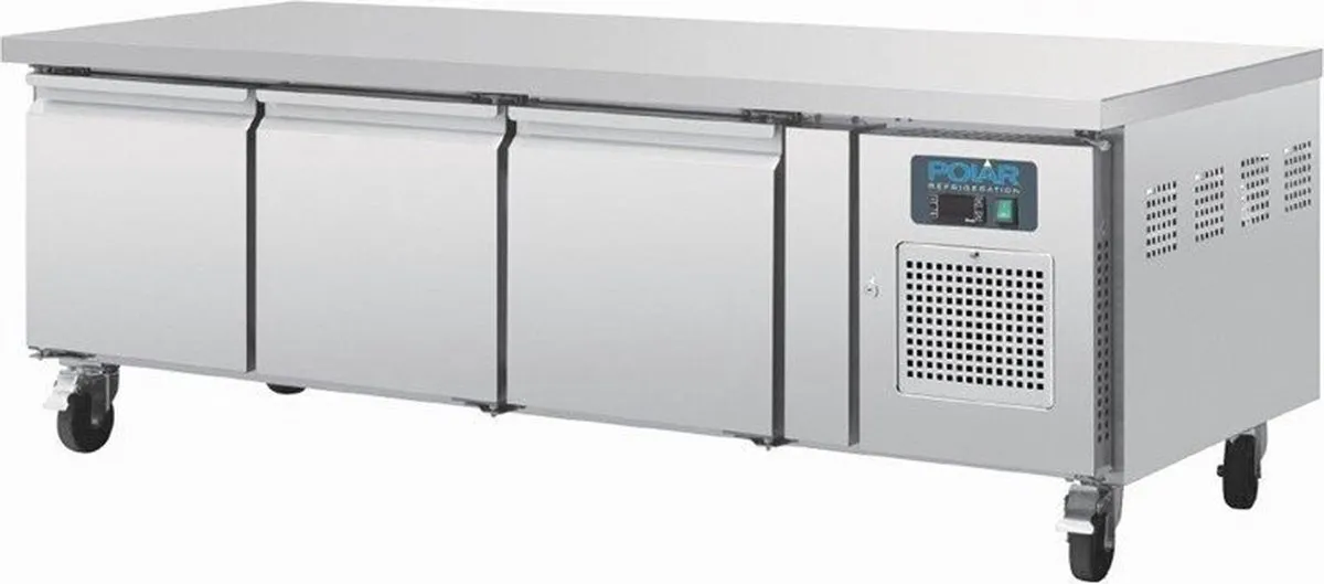 Polar Gekoelde Onderkast 3-Deurs - GN 1/1 - 317L - Geforceerd DA463 - Horeca & Professioneel