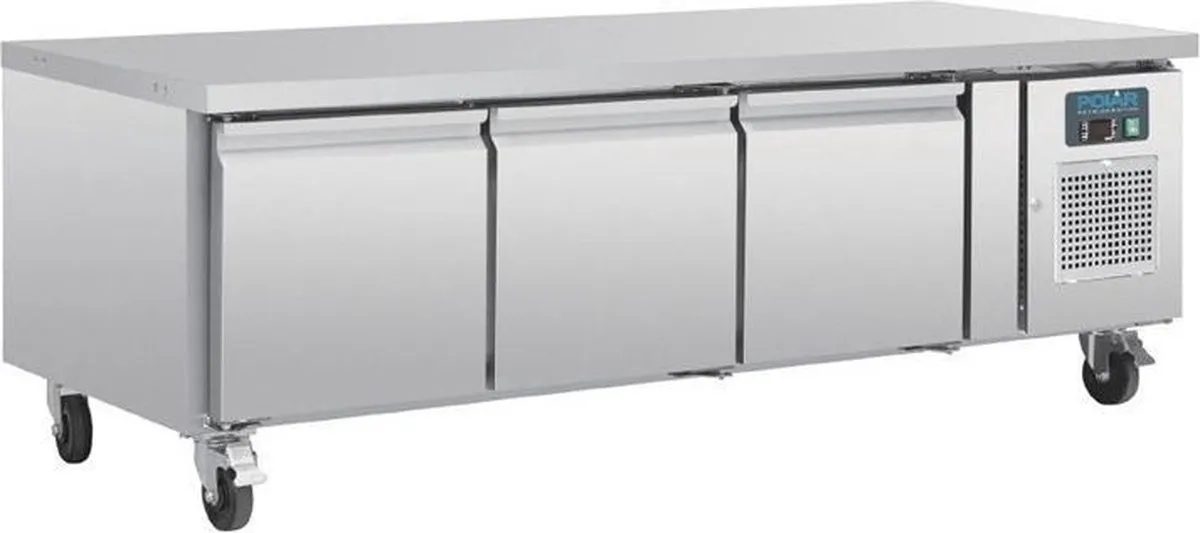 Polar Gekoelde Onderkast 3-Deurs - GN 1/1 - 317L - Geforceerd DA463 - Horeca & Professioneel