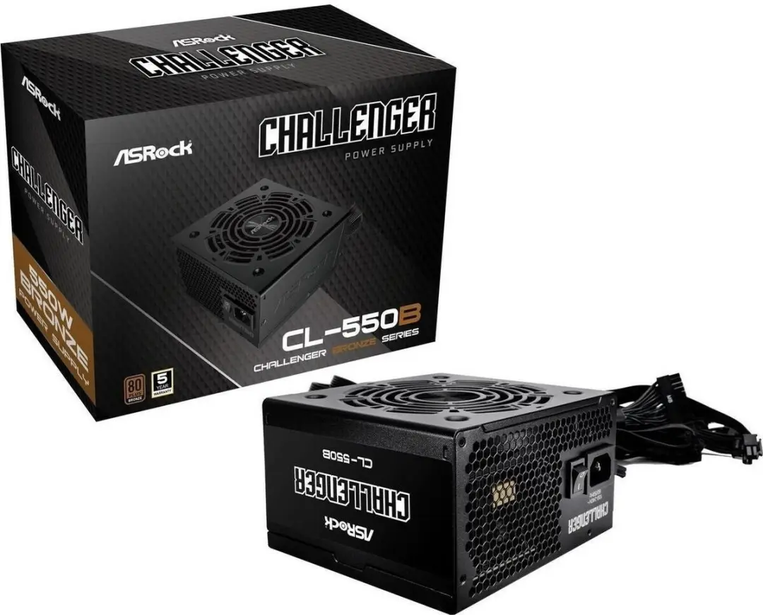 Asrock Challenger 550W Voedingsadapter - Transparent