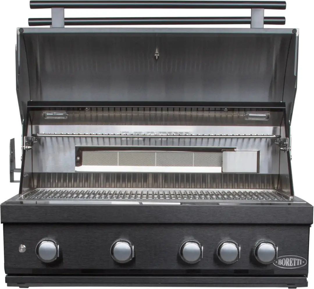 Boretti Imperatore Nero Gasbarbecue 5 Branders - Zwart RVS