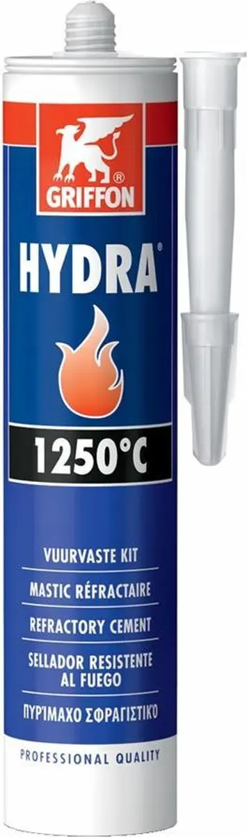 Griffon Vuurvaste Afdichtingskit 310ml - Metaal/Beton - Zwart