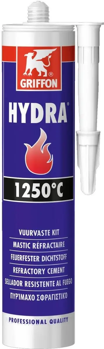 Griffon Vuurvaste Afdichtingskit 310ml - Metaal/Beton - Zwart