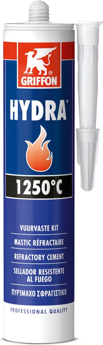 Griffon Vuurvaste Afdichtingskit 310ml - Metaal/Beton - Zwart