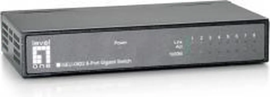 LevelOne GEU-0822 8-Port Gigabit Ethernet Switch - Zwart