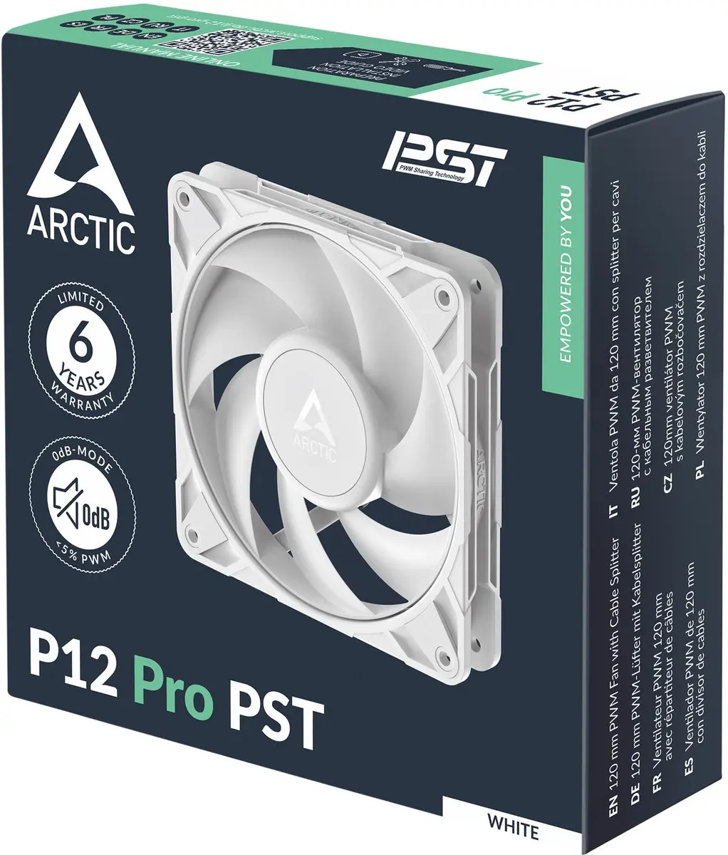 Arctic P12 Pro PST 12cm Ventilator - Wit
