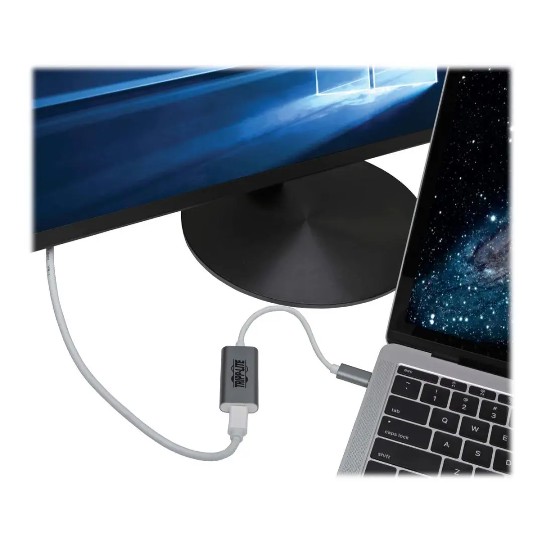 Tripp Lite U444-06N-MDP-AL USB-C naar Mini DisplayPort Adapter - 4K - 5 Gbps - Zilver/Wit