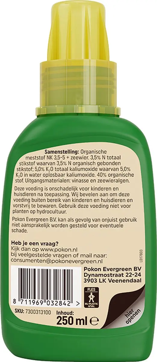 Pokon Bio Cactus & Vetplant Voeding 250ml