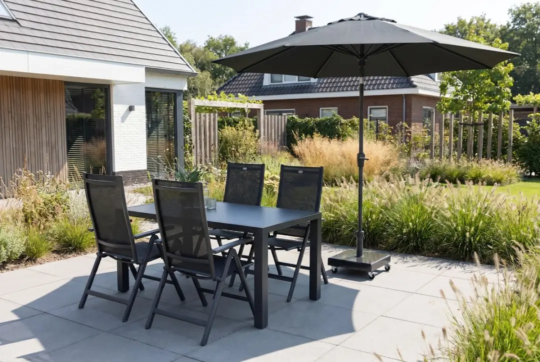 Madison Paros LL Parasol 300cm - Grijs