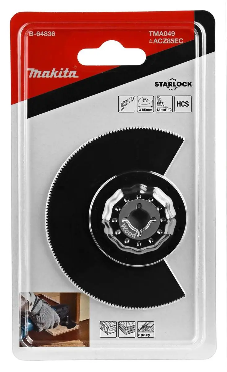 Makita TMA049 Segmentzaagblad 85mm Hout