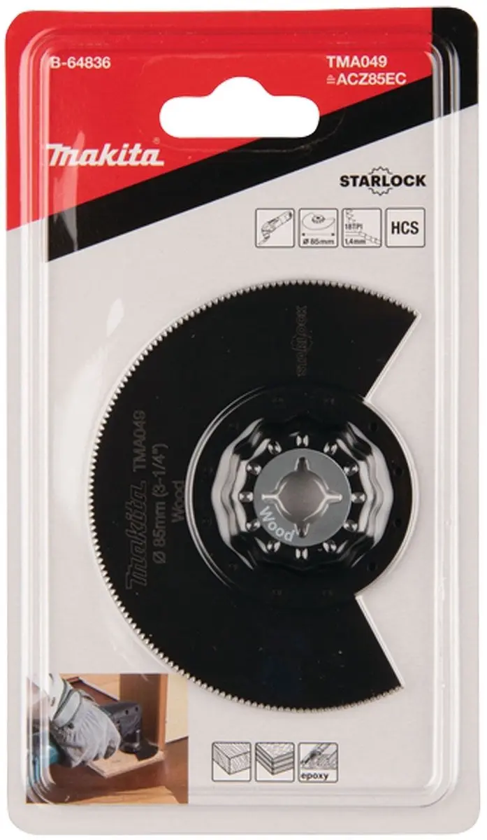 Makita TMA049 Segmentzaagblad 85mm Hout