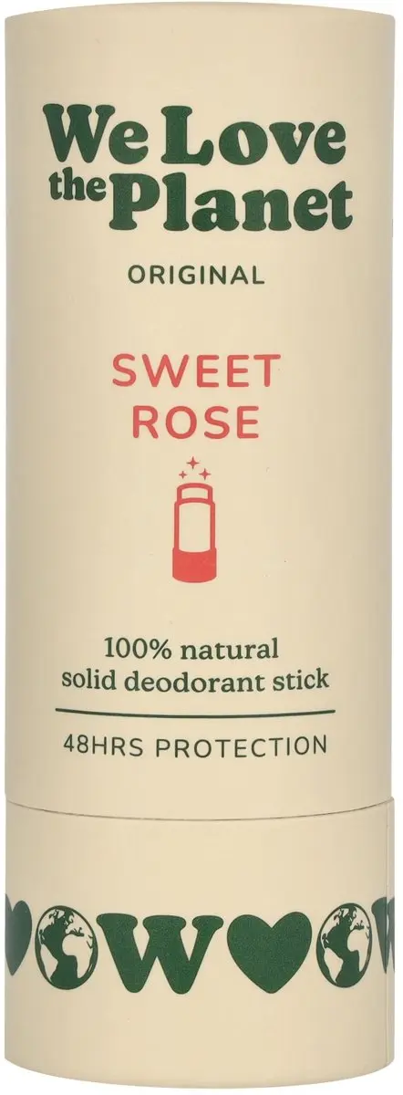 We Love The Planet Sweet Rose Deodorant Stick 40g