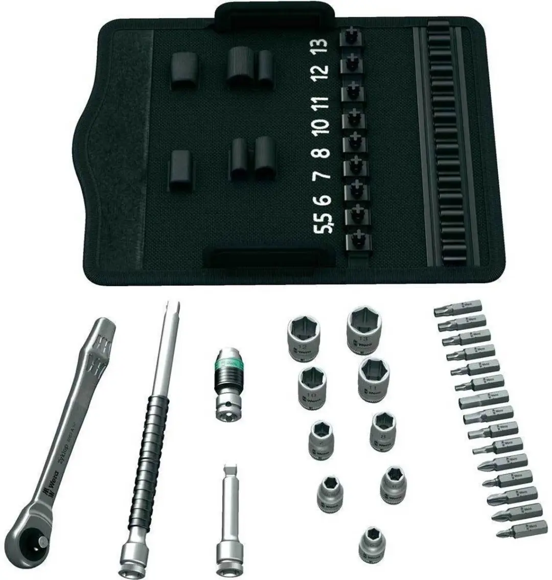 Wera Zyklop Metal 8100 SA 7 05004017001 Dopsleutelset 28-delig - 1/4