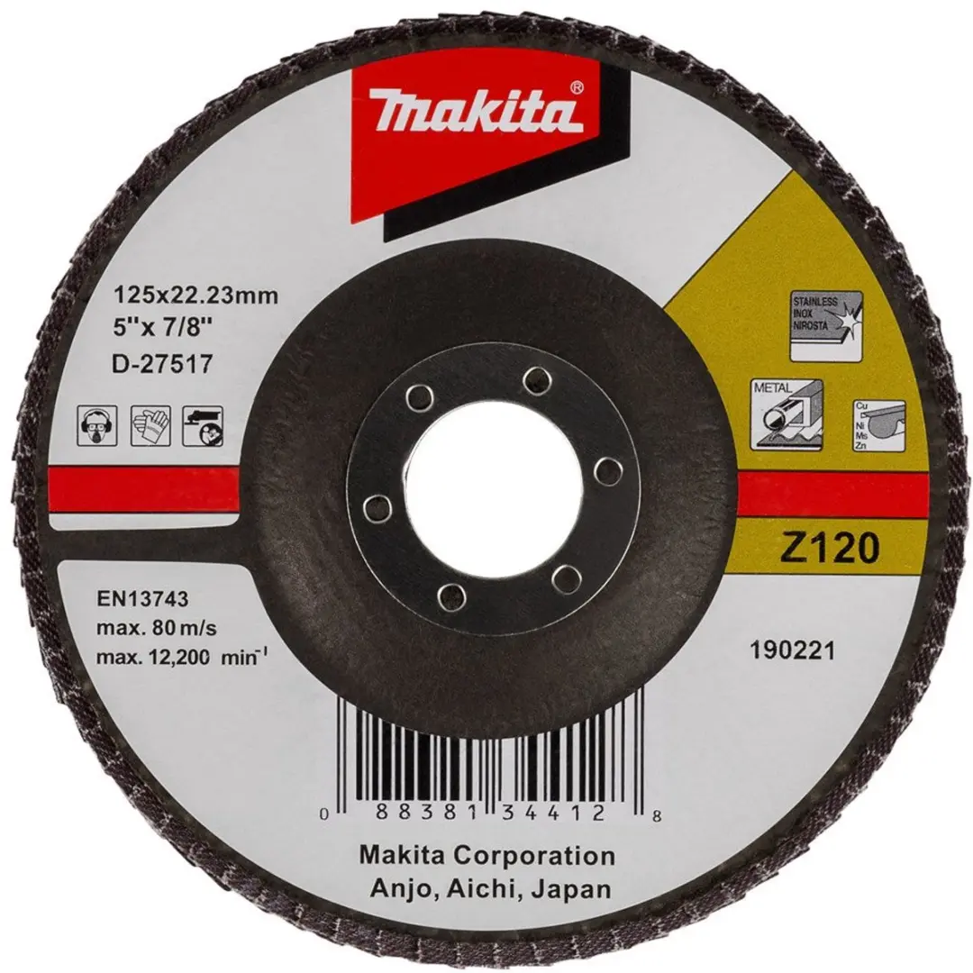 Makita D-27517 Lamellenschijf 125mm K120