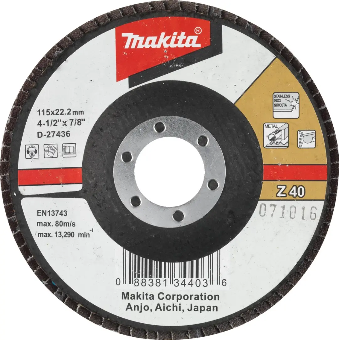Makita D-27517 Lamellenschijf 125mm K120