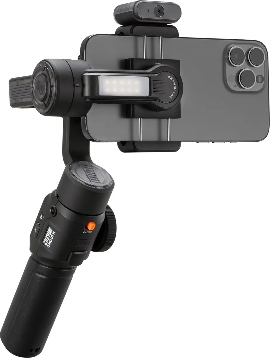 Zhiyun Smooth 5S AI Combo Gimbal - Smartphone - 3-assig - 2600mAh - Zwart