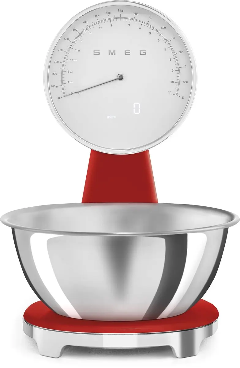 Smeg KSF01RDWW Keukenweegschaal