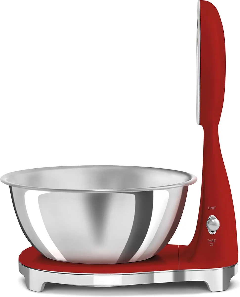 Smeg KSF01RDWW Keukenweegschaal - 5 kg - Rood - afbeelding 6 van 6