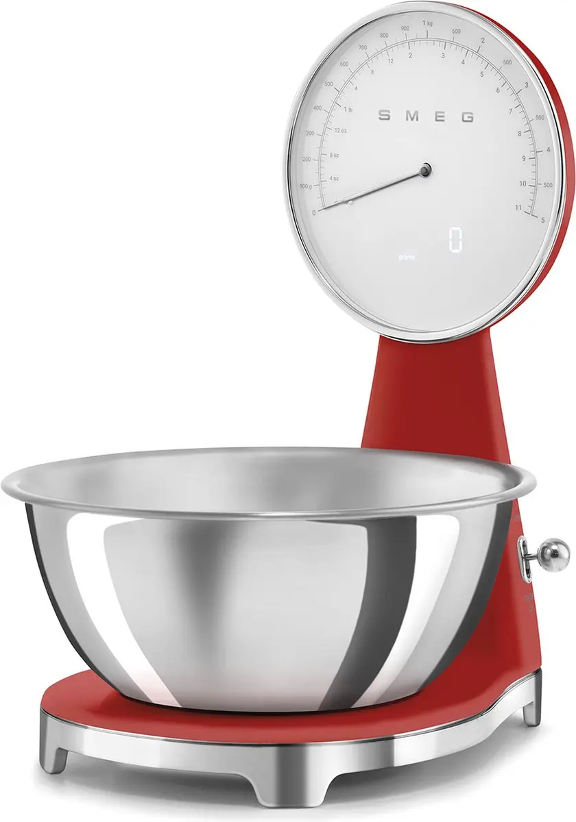 Smeg KSF01RDWW Keukenweegschaal - 5 kg - Rood