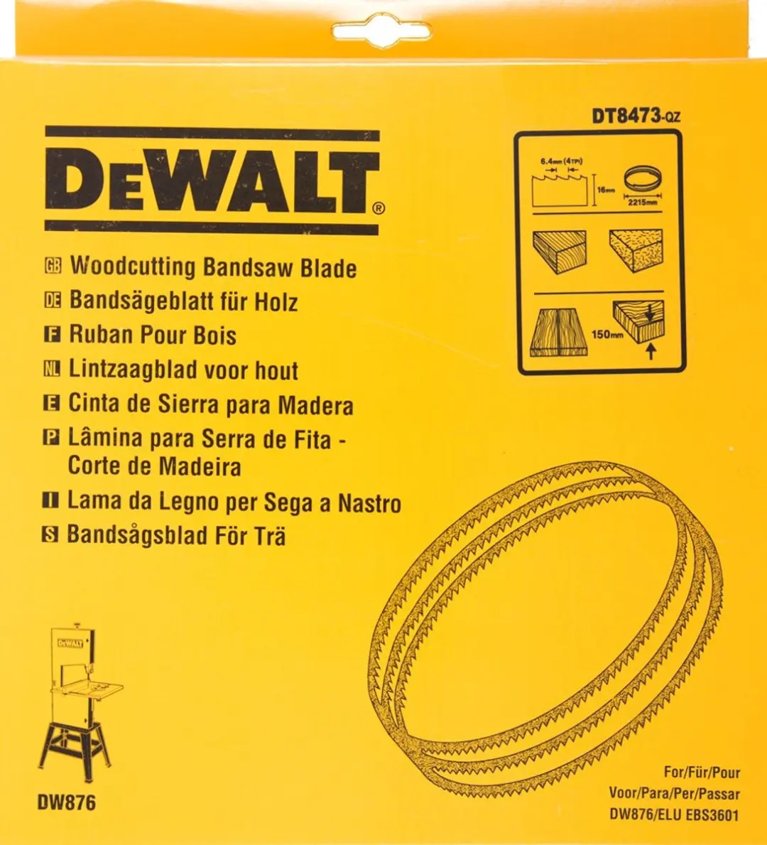 DeWalt DT8473 Lintzaagblad 2215x16x0.6mm 4TPI