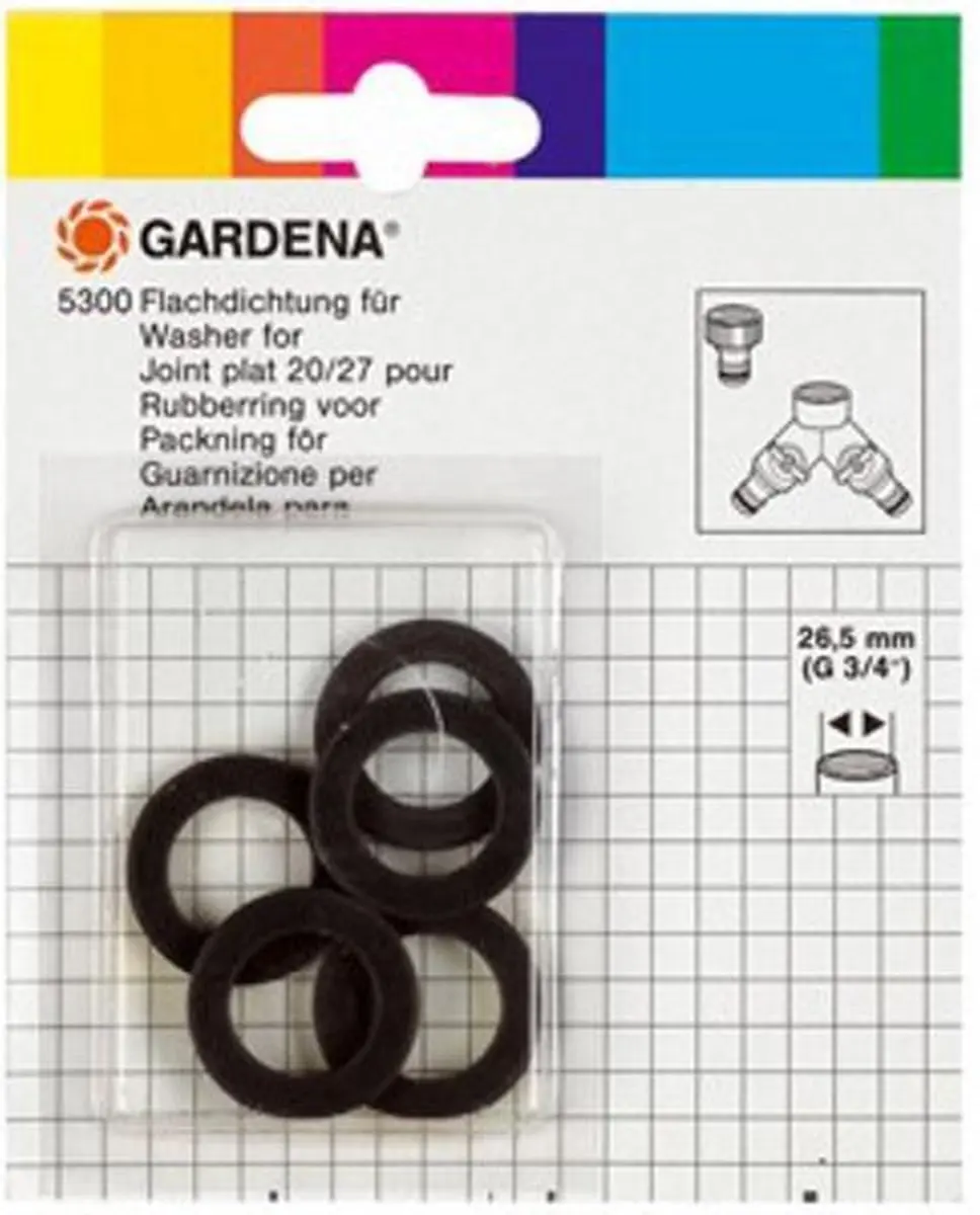 Gardena Rubberen Ringen 21cm - 3 Stuks