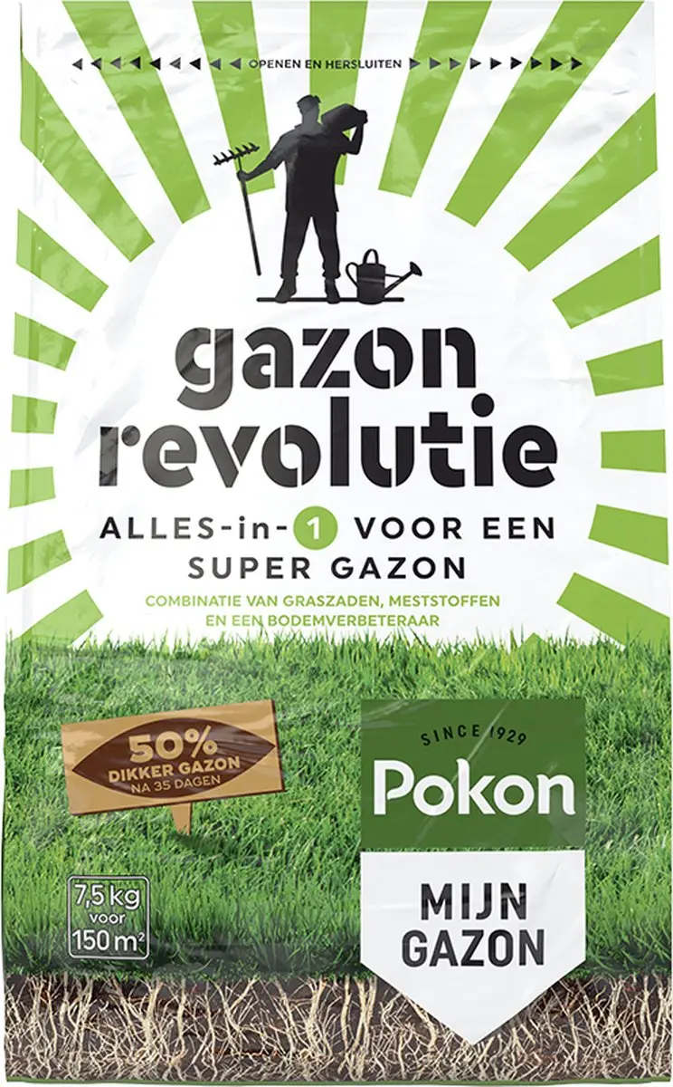 Pokon Gazon Revolutie 7,5kg Bodemverbeteraar - 150m²