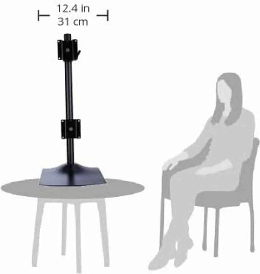 Ergotron DS100 Dual Monitor Stand 24" - Zwart
