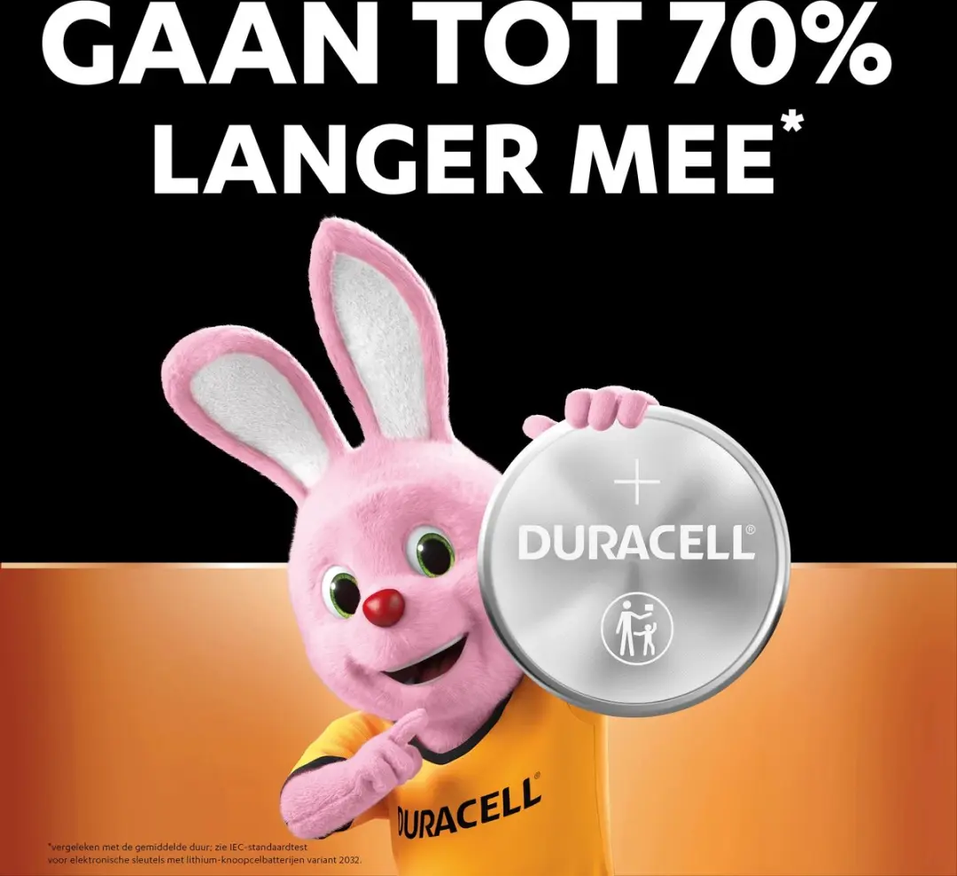Duracell CR2032 Knoopcelbatterijen - 220mAh - 4 Stuks
